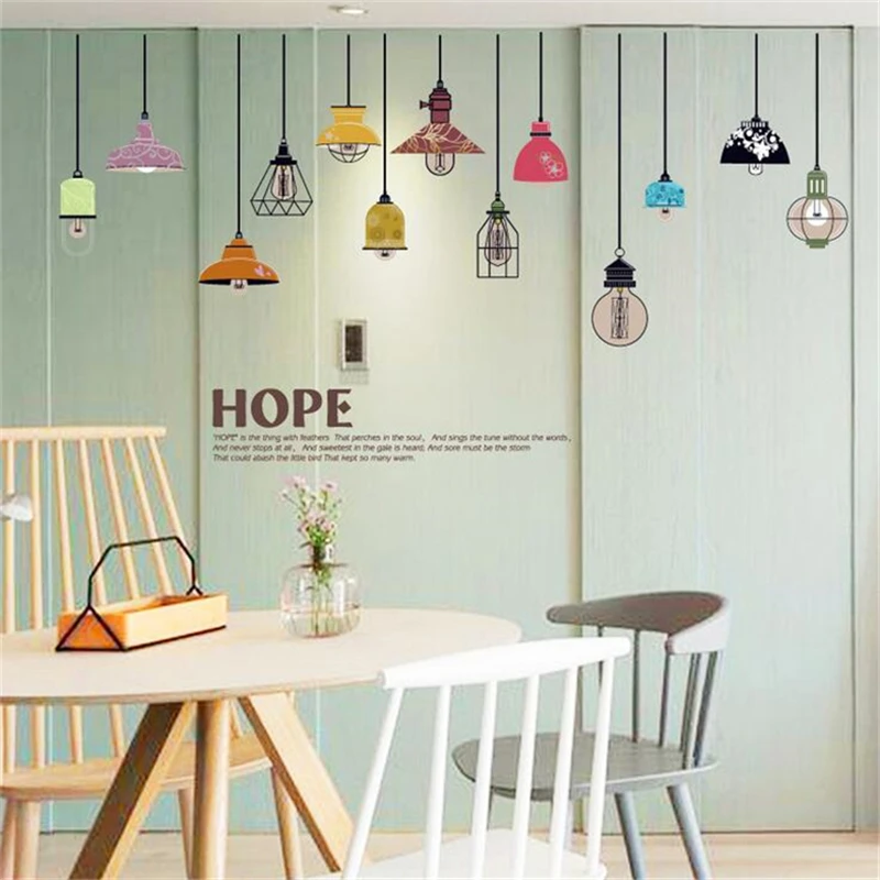Acquista all'ingrosso online lampadario adesivi da grossisti ... Parete decorazione lampadari