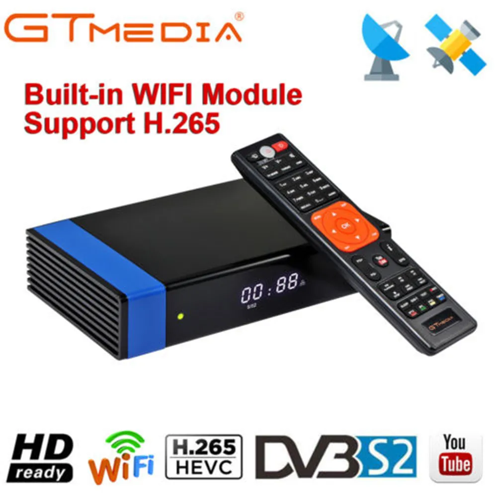 

DVB-S2 Freesat V8 Super Satellite TV Receiver gtmedia v8 nova receptor v8 nova gt media with europe cline for 1 year spain