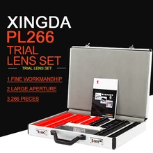 Xingda-PL-266 optometryl объектива Набор 266 шт. объектив коробка для сбора доказательств Пластик обод качества торговое оборудование оптическое оборудование