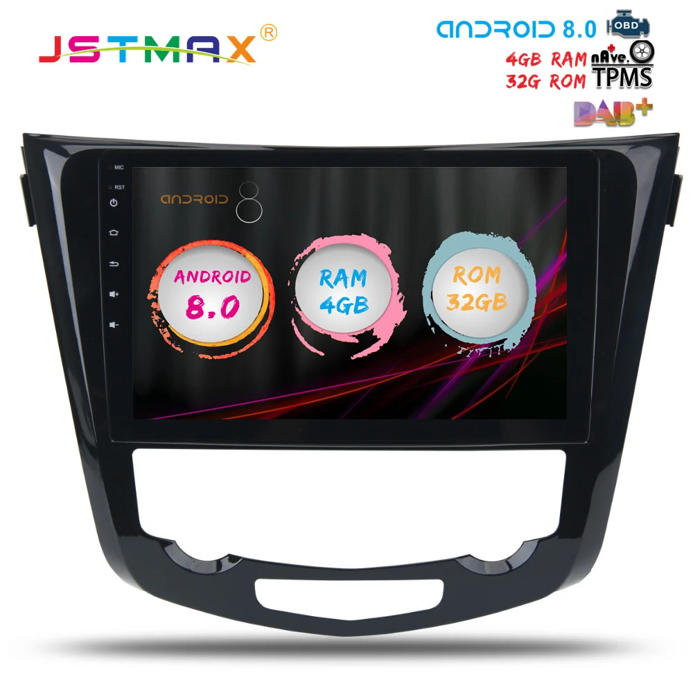 Clearance JSTMAX 10.2" Android 8.0 Car GPS Radio Player for Nissan X-Trail /Qashqai 2014 2015 2016 2017 4GB+32GB Stereo Multimedia DAB+ 0 Clearance JSTMAX 10.2" Android 8.0 Car GPS Radio Player for Nissan X-Trail /Qashqai 2014 2015 2016 2017 4GB+32GB Stereo Multimedia DAB+ 0