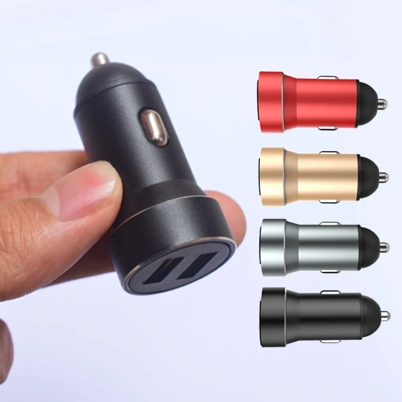 

Mini Fast Car charger Dual 2 USB cigarette lighters splitter power Adapter ornament Auto accessories interior tools for the car