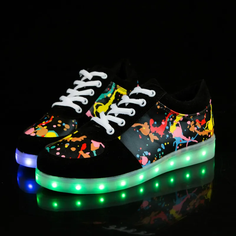 children lighting shoes