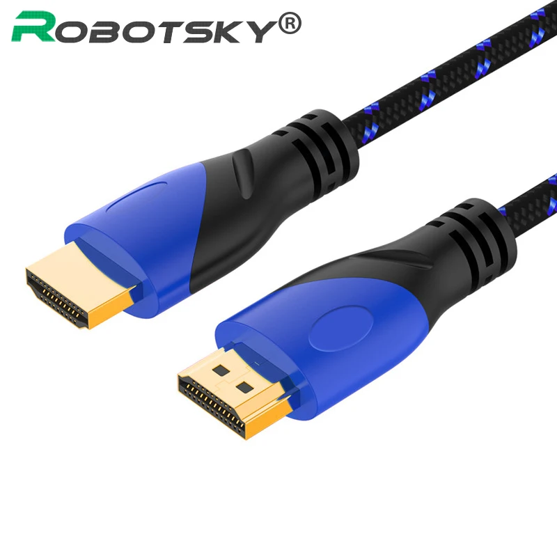 

1080P V1.4 HDMI Cable Gold Plated HDTV Audio Video Sync Converter Cable 0.5m 1m 1.8m 3m 5m 10m 15m for Projector Computer