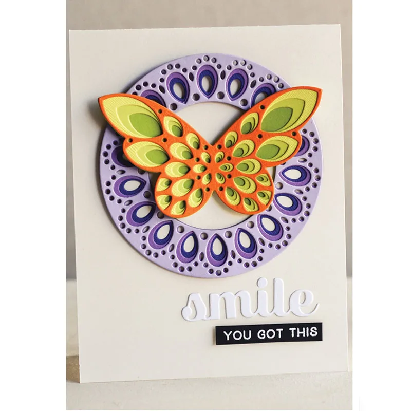

4pcs Butterfly Hollowed Metal Cutting Dies for Scrapbooking DIY Card Album Embossing Card Making Paper Decor New 2019