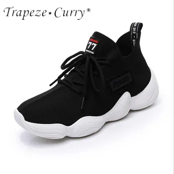 

New listing hot sale summer Flying line ventilation women running sneakers T806