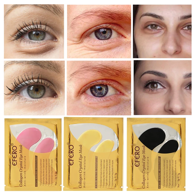 5/8/10/15packs Collagen Eye Mask Anti Aging Anti Puffiness Moisturizing Eye Masks Dark Circles Remover Eye Patches Gel Eye Pads