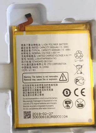 

li3939t44p8h856743 4000mah ZTE battery+Track code