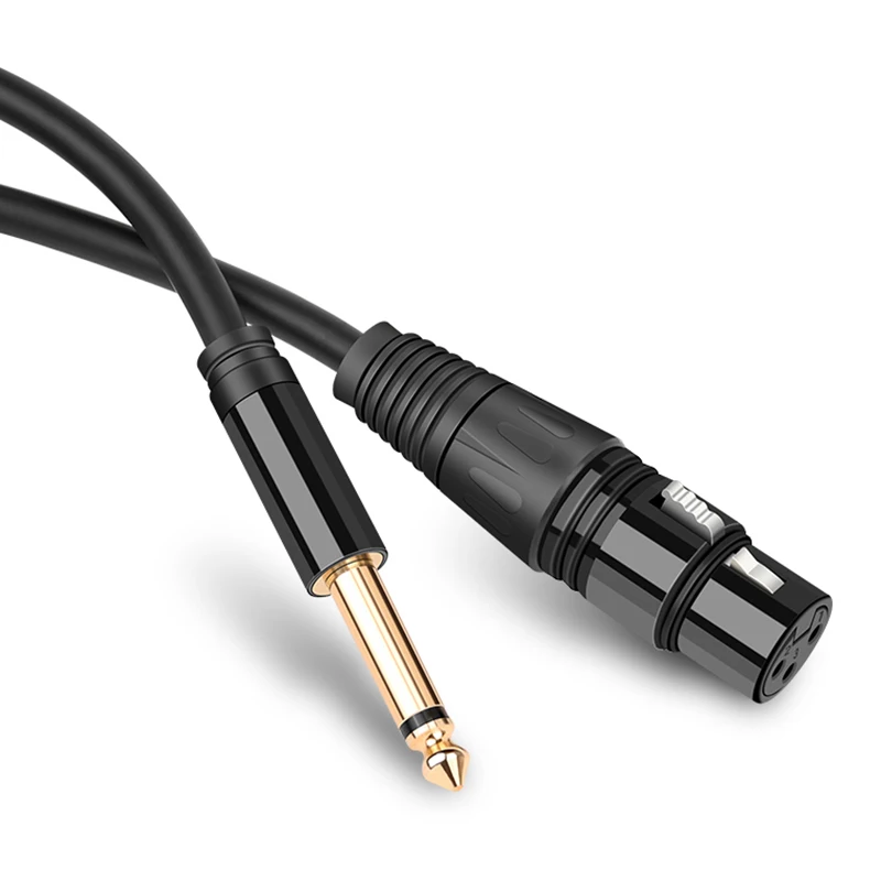 6.35/6.5 Jack to XLR Cable Microphone Speaker Sound Canon Audio Cable XLR Extension Male to Female Stereo Cord TRS for Amplifier 6.35/6.5 Jack to XLR Cable Microphone Speaker Sound Canon Audio Cable XLR Extension Male to Female Stereo Cord TRS for Amplifier
