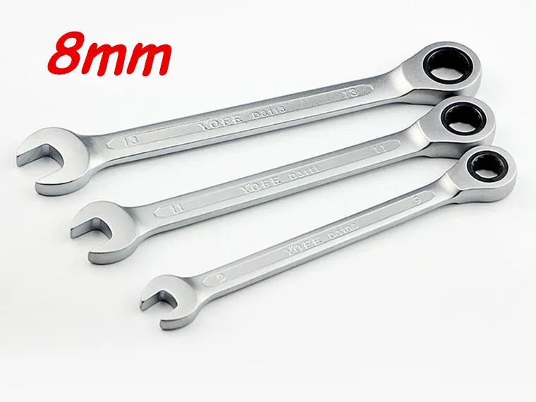 8mm Ratchet Spanner open end box end wrench Combination wrench ratchet