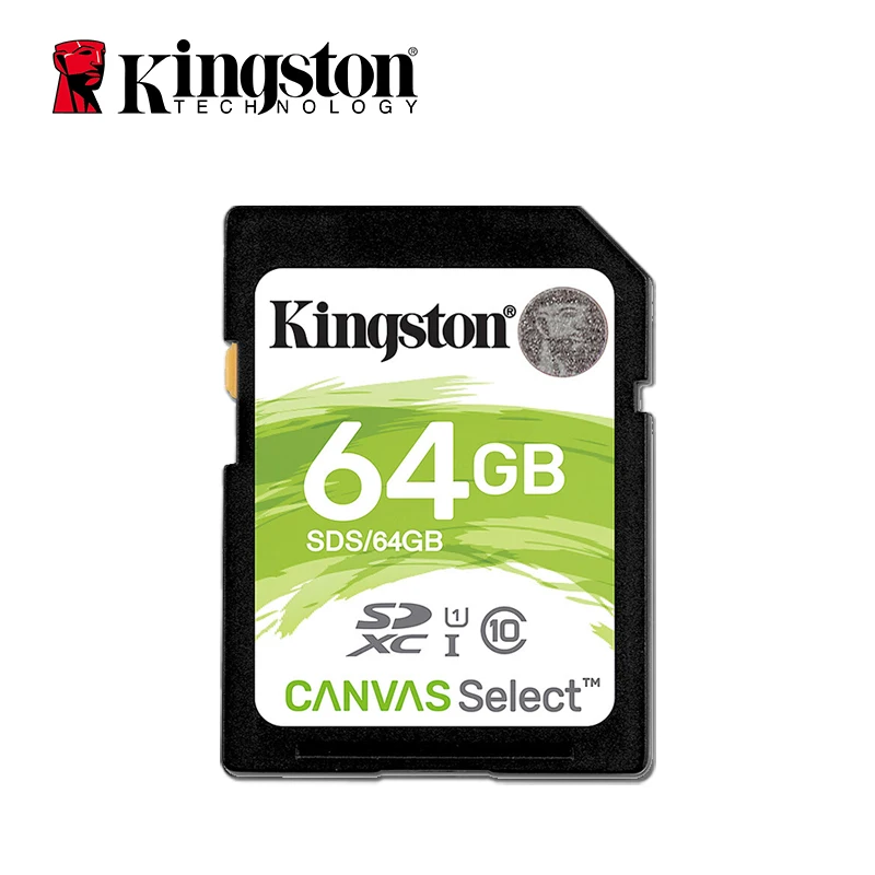 Kingston SD карта 128 Гб карта памяти класс 10 SDHC SDXC 64 ГБ 32 ГБ 16 ГБ cartao de memoria uhs-i HD видео для камеры с кардридером - Емкость: 64GB