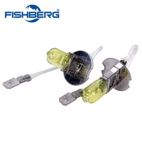 2pcs/lot H3 55W 12V Gold Yellow 3000K Fog Lights Halogen Bulb High Power Car Headlight Lamp Car Light Source parking auto 1