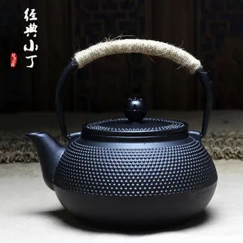 

900ml Pig iron Tea Pot Kung Fu Tea Health Iron Pot Boiled Tea iron Kettle Cast iron Teapot Oxidized Uncoated Free Shipping