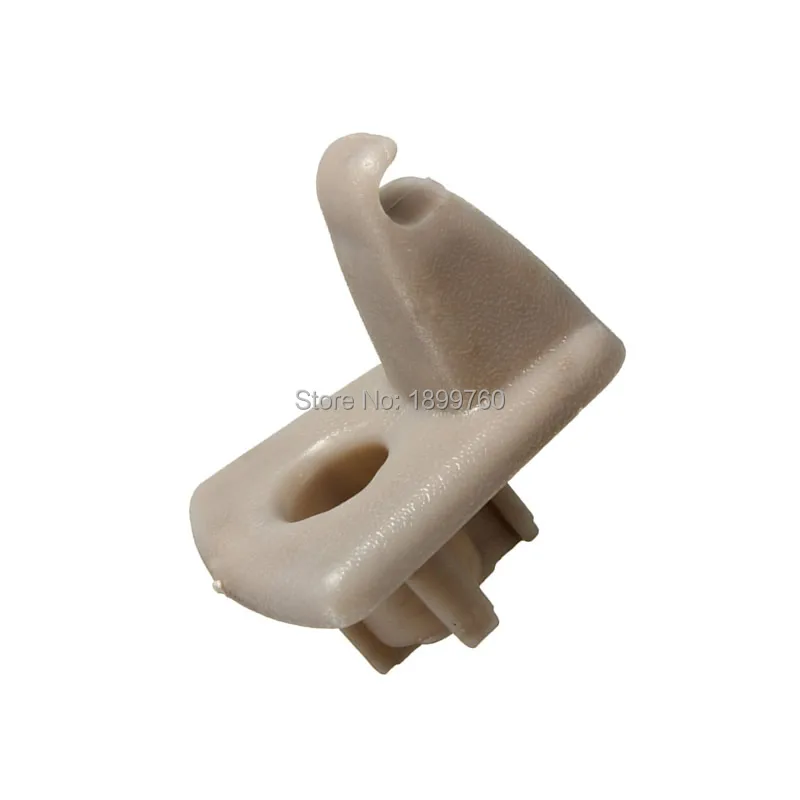 Set of 10 Pcs Beige Sun Visor Retainer Hook Replacement Clips for