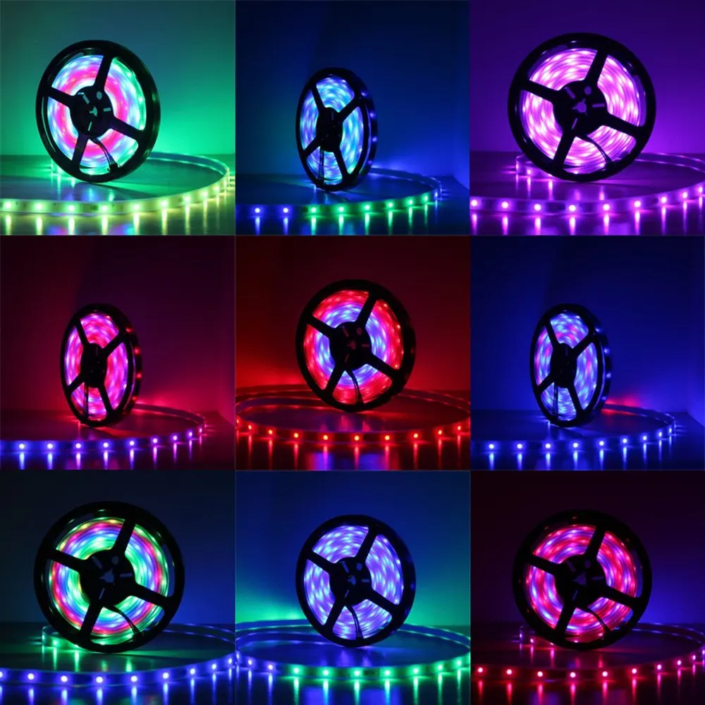 

1set 5M ws2812 dream color led strip RF 14keyRGB Controller,individually addressable smart build in IC pixel colorful led strip