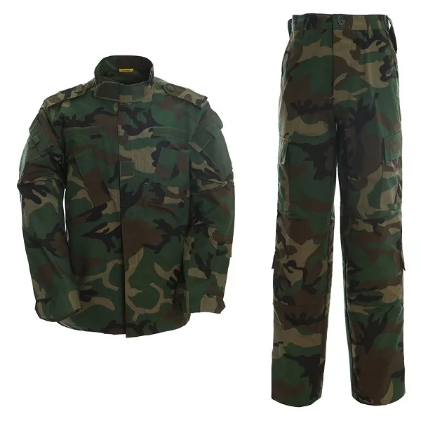 

Military Combat Uniform Sets Jacket and Pants Special Forces Soldier Uniform Battle Woodland camo Suit