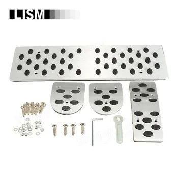 

S-Line MT Foot Rest Fuel Accelerator Brake Clutch Pedals Plate Cover Car Pedal Pads For Audi A4 A4L A5 A6 A6L A8 A8L B6 B7 B8 Q5