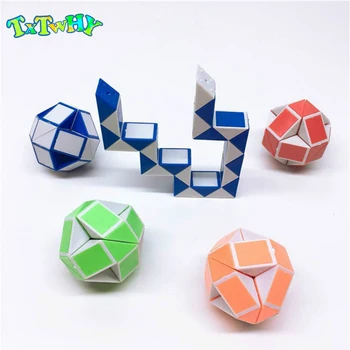 

Magic ruler Puzzle 24 segment educational child games twist Snake folding educational Toy for kids child magic snake