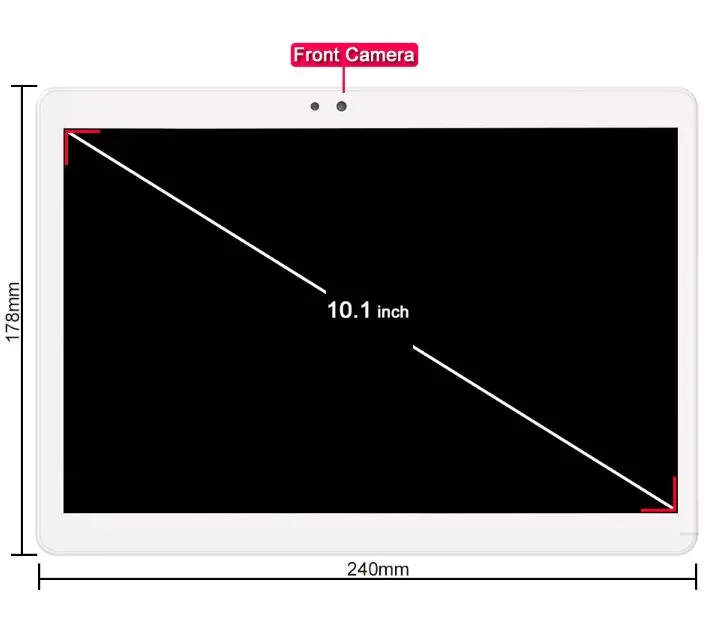 Лидер продаж 10-дюймовый планшетный ПК 3g 4 аппарат не привязан к оператору сотовой связи Android 8,0 Octa Core 4 Гб Оперативная память 64 Гб Встроенная память, Wi-Fi, gps 10,1 ips 1280*800 DHL+ подарки