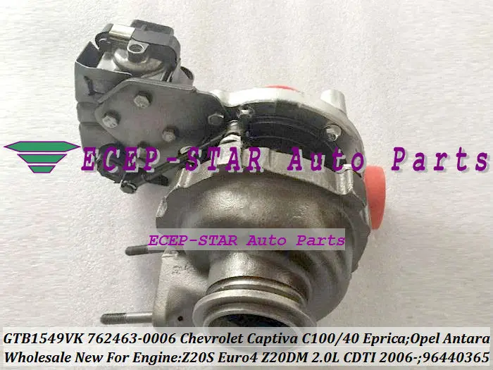 TURBO GTB1549VK 762463 762463-0002 762463-0006 96440365 96440364 Turbocharger For Chevrolet Captiva C100 C140 Eprica For Opel Antara 06- Z20S Z20DM Z20DMH 2.0L CDTI (3)