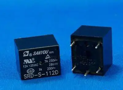 

10pcs PCB type Mini Power Relay 12V DC coil SRD-S-112D