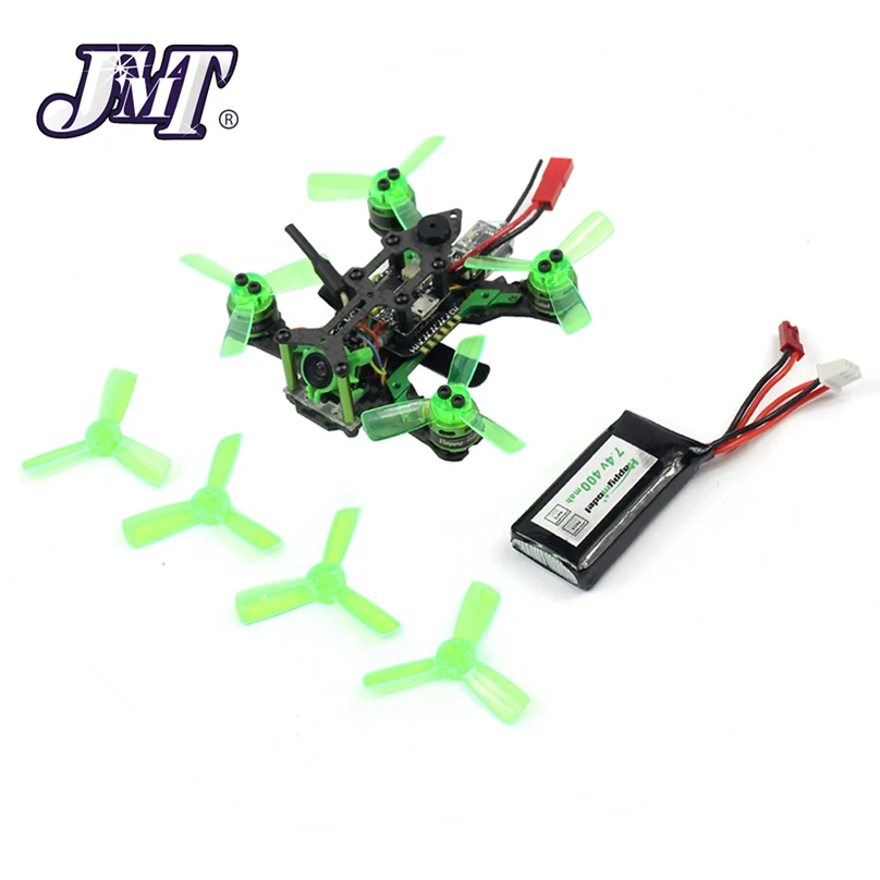 JMT Mantis85 85 мм 5,8G FPV микро гоночный Дрон Квадрокоптер BNF 600TVL камера VTX и двойная антенна 3 дюйма видео очки для FLysky