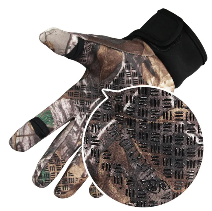 Новые березовые или камышовые мужские охотничьи перчатки с камуфляжным узором, перчатки для катания на лыжах, пеших прогулок, рыбалки, летне-осенние камуфляжные уличные перчатки