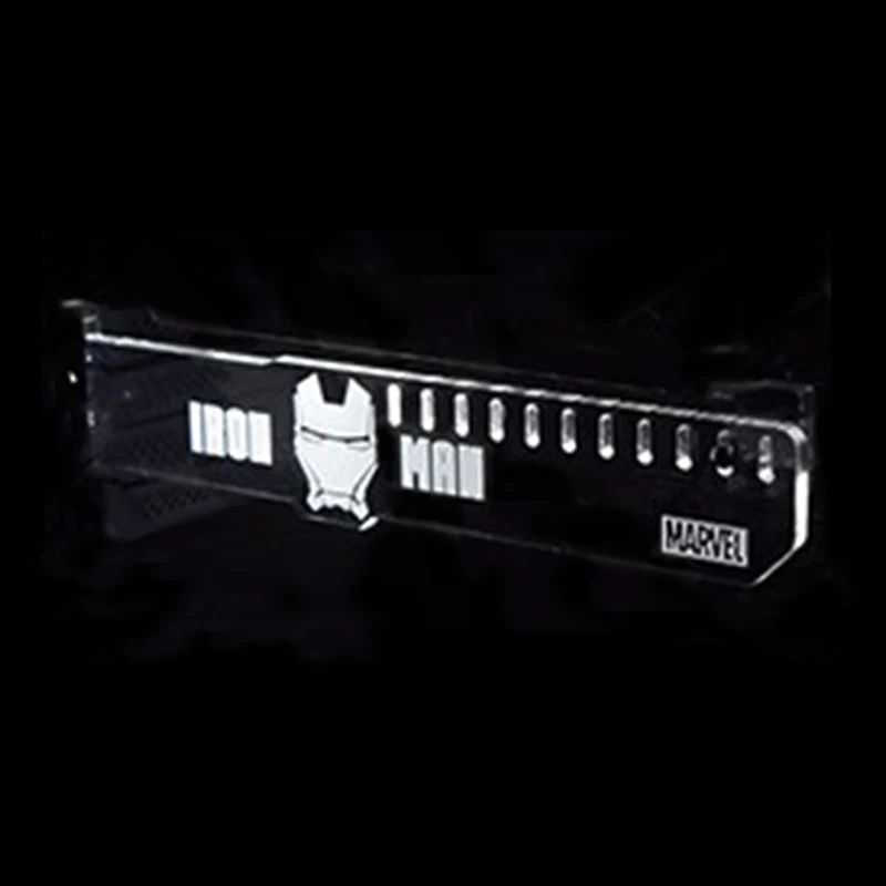 Extended Version White For IRON MAN LED Luminous HIS Computer Main Box Water cooled Graphics Cards Support Frame Display Card