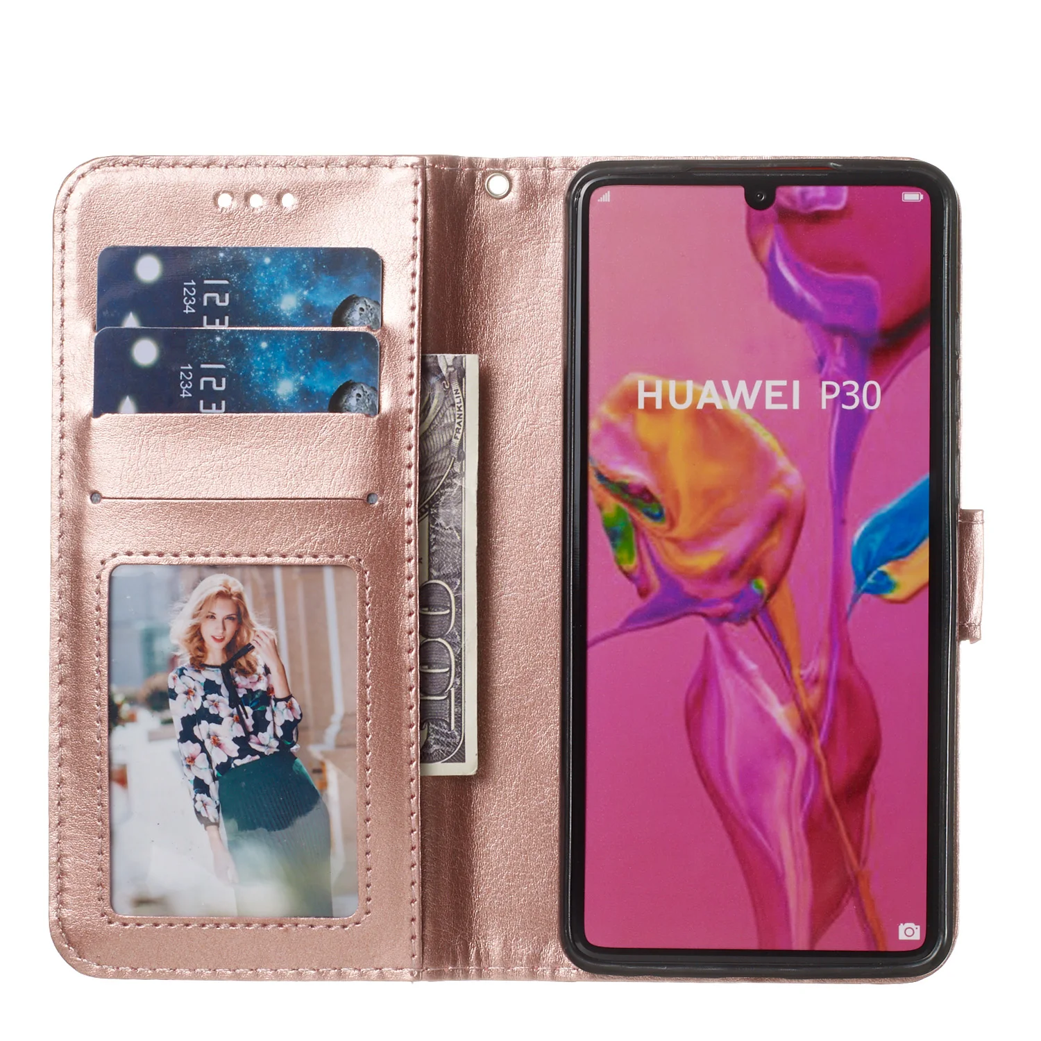 100 шт/партия сплошной цвет crazy horse чехол для смартфона чехол для huawei P20 P20 lite Pro P30 P30 lite pro P20 lite чехол