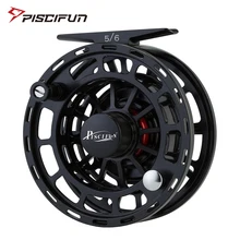 Piscifun Platte черная Рыболовная катушка для нахлыстом 3/4 5/6 7/8 WT с ЧПУ машина резки Рыболовная катушка большая беседка алюминиевая Летающая катушка