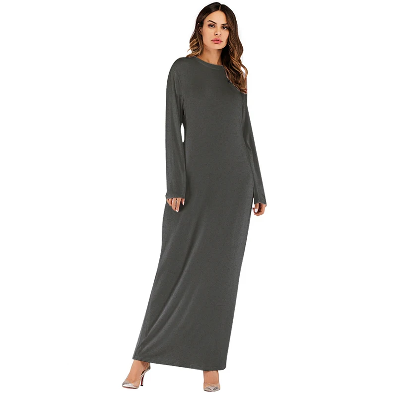 Размера плюс Vestidos Robe Femme 2020 Абая мусульманские Украины с длинным рукавом Женская
