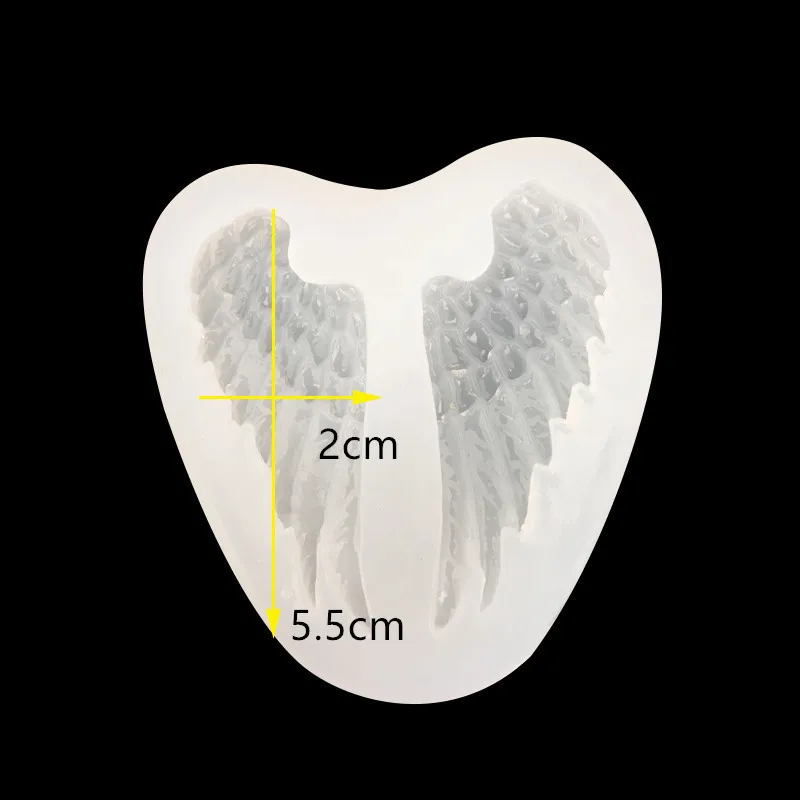 1 шт. УФ-полимерные ювелирные изделия Жидкая силиконовая форма Крылья Ангела украшения из смолы подвесные формы для DIY Intersperse украшения ювелирных изделий
