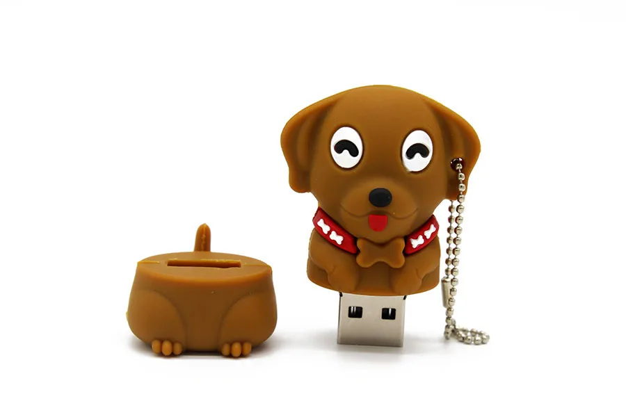 TEXT ME 64 Гб мультфильм Мини собака usb флеш-накопитель usb 2,0 4 ГБ 8 ГБ 16 ГБ 32 ГБ флешка, подарок U диск