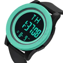 Модные роскошные Цифровые часы Для мужчин часы Военная Спорт светодиодный Водонепроницаемый Наручные часы Relogio Masculino# C
