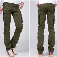 Мульти карман военный стиль армия камуфляж Cargo Pant Для мужчин/Для женщин Camo Jogger повседневные брюки из хлопка Pantalon брюки мужские