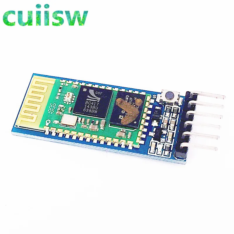 10 шт HC 05 master slave 6pin JY MCU anti reverse Встроенный последовательный модуль Bluetooth