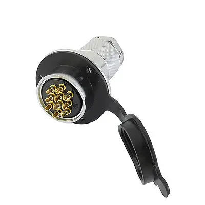 

AC125V 7A Dust Cover Metal 10-Pin Male Female Aviation Plug Power Connector