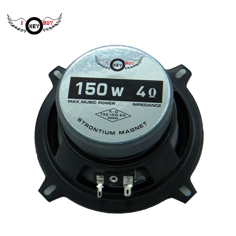 1pc Speaker 5.25 Inch 2-Way Coaxial Powerful 150Watts 4Ohm Grey Injection Cone BMW E90 Rubber Edge Auto Speakers For All Car