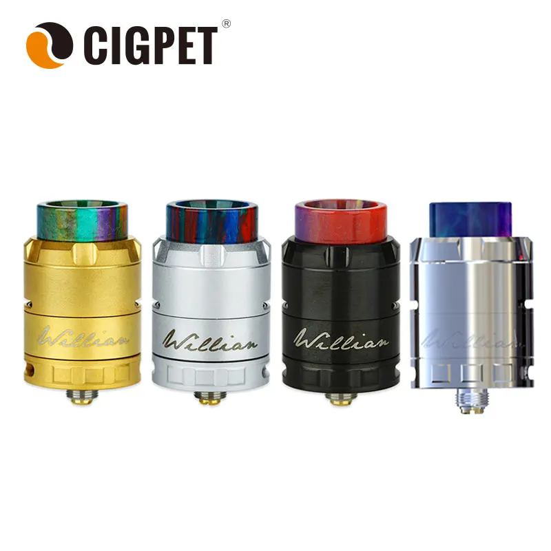 

Original CIGPET ECO RDA Atomizer E-cig Rebuildable Atomizer 510 Thread Big Airflow W/ RESIN DRIP TIP ECO Atomizer Dense Vapor