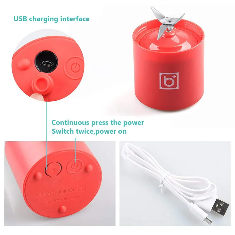 Соковыжималка TEENRA электрическая портативная 500 мл USB|Соковыжималки| |