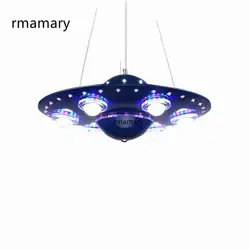 Подвесной светильник дистанционное управление НЛО детская комната Мальчик светодиодный спальня LED летающая тарелка Огни Творческий