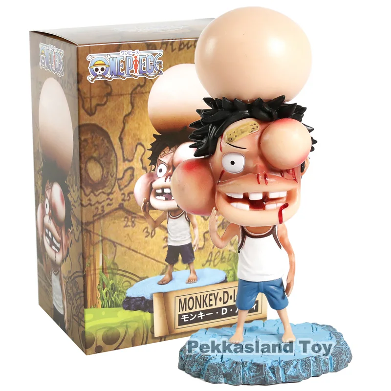 Аниме one piece Обезьяна D Луффи опухшее лицо Ver. ПВХ фигурка Коллекционная модель игрушки