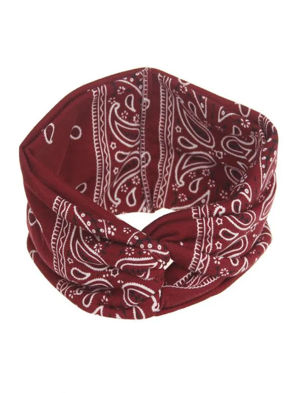 

Mnycxen 2019 hair accessories Women Yoga Sport Elastic Floral Hair Band Headband Turban Twisted Knotted free deliveryD5