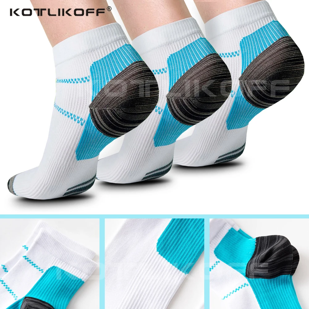 KOTLIKOFF Foot Pad Compression Socks For Plantar Fasciitis Heel Spurs