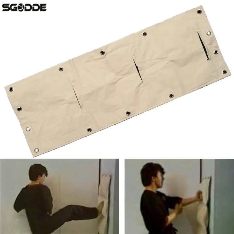 

Best Deal Wing Chun Wall Bag 109x38.5cm 3-Sections Punch Bag Kung Fu Martial Arts Kick Sand Bag with 14 Hanging Eyelets Hollow