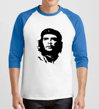 fashion hip-hop style bodybuilding t-shirt Ernesto Guevara print tee shirt homme 2017 summer three quarter sleeve men’s t shirts