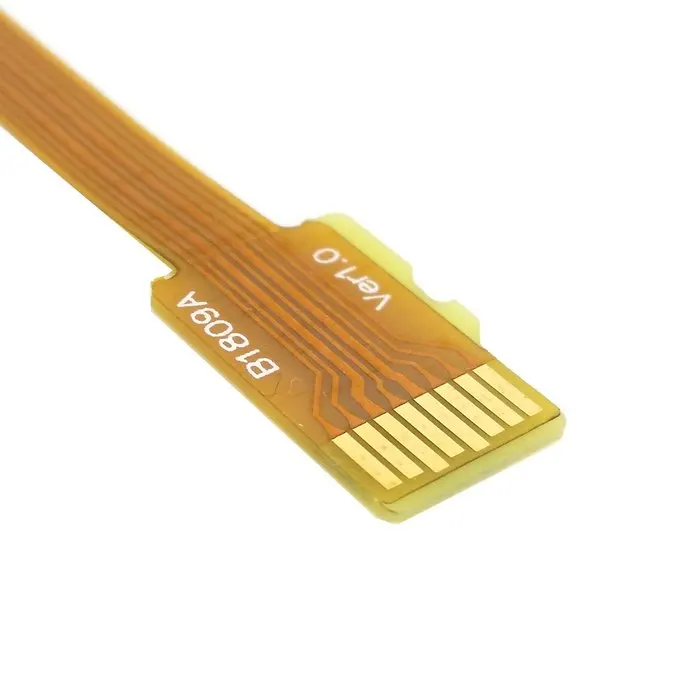 Micro SD TF Memory Card Kit Male to Female Extension Soft Flat FPC Cable 10cm 3
