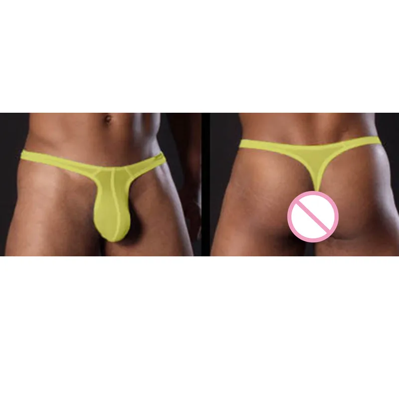Men's thongs sexy T pants U convex hot briefs underwear panties sexy lingerie G-string for men gay mens jockstrap bulge T back
