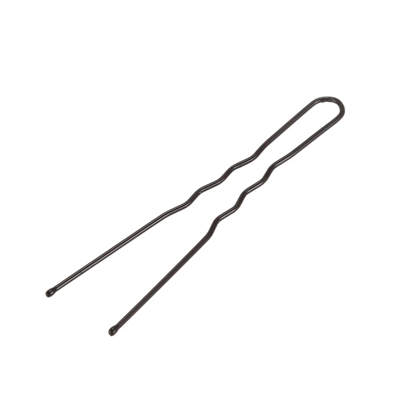 40 Pcs Metal Woman Hair Barrette U Shaped Clips Single Prong DIY Hairstyle Black
