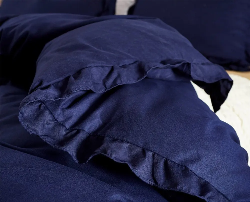 WINLIFE корейский рюшами Кружева постельных принадлежностей светильник серый девушки пододеяльник с подушки Shams