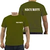 Security Men's T-shirt Event Staff Black Double Sided Top Quality Cotton Casual Short Sleeve Men T Shirts Hip Hop Tees Tops 4